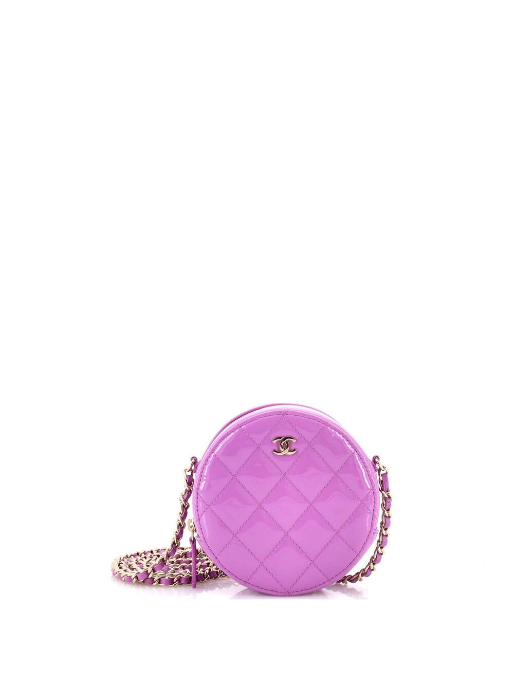 Chanel Round Clutch With Chain Quilted #357184C25B